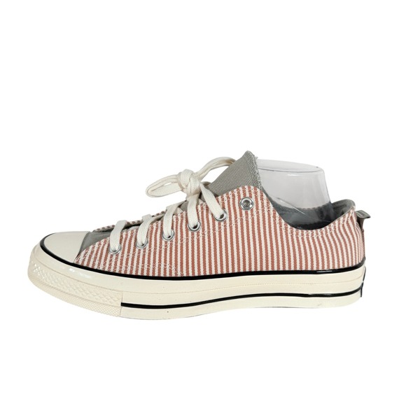 Converse Chuck Taylor All Star 70 Low Pinstripe Terracotta White Sneakers 8 10